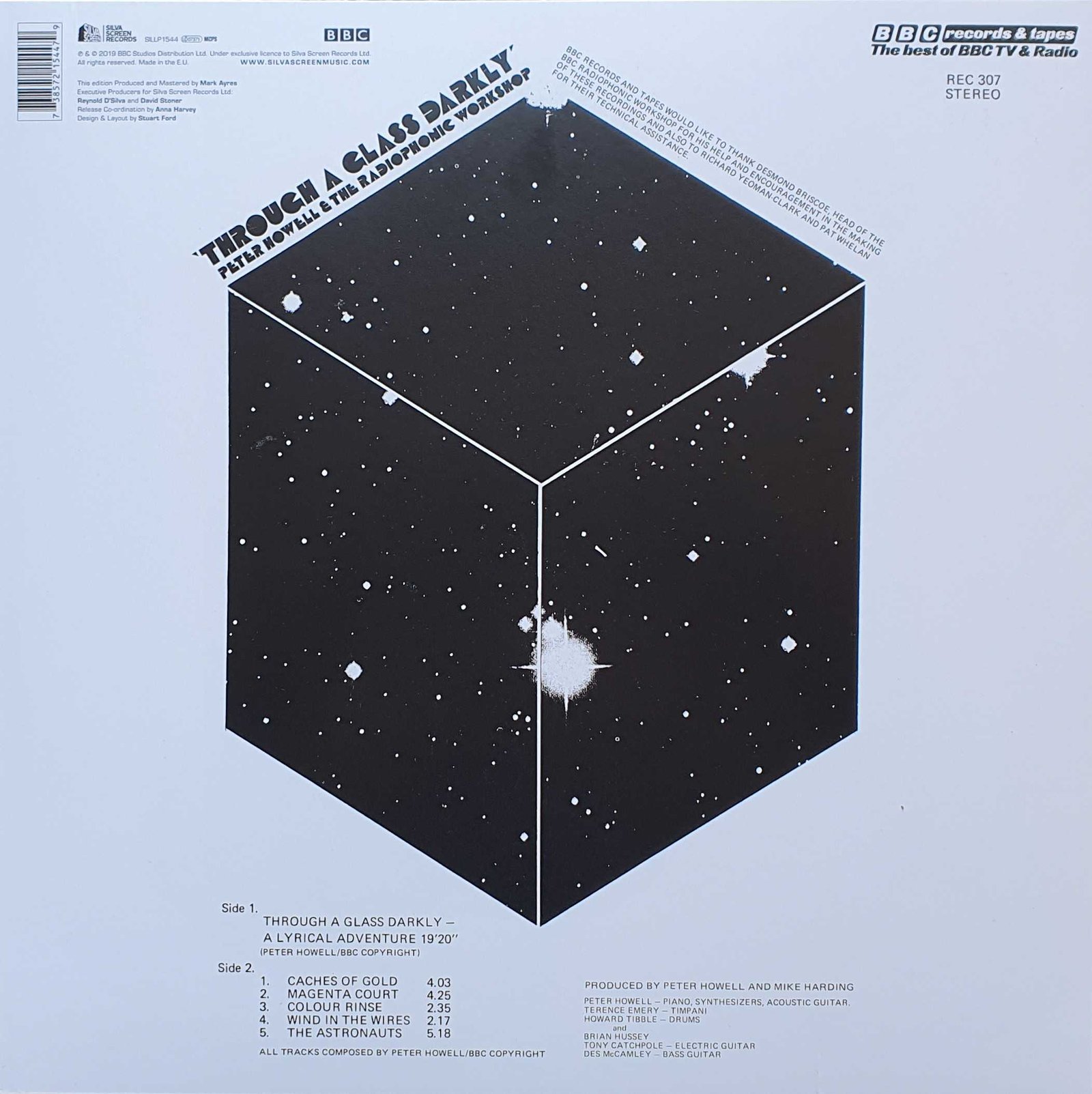 Picture of SILLP 1544 Through a glass darkly by artist Peter Howell and the BBC Radiophonic Workshop from the BBC records and Tapes library